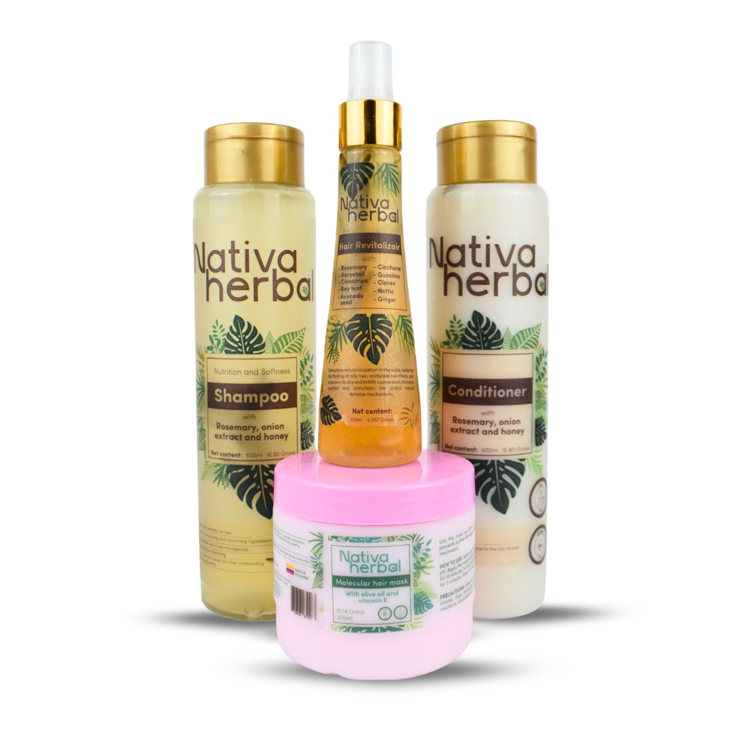 Nativa Herbal Bundle Anti-Hair Loss and Total Reconstruction