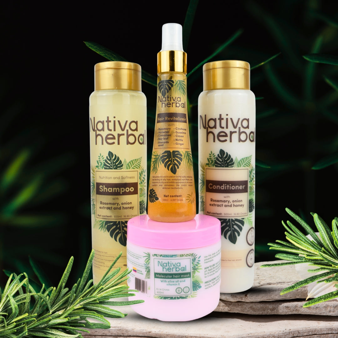 Nativa Herbal Bundle Anti-Hair Loss and Total Reconstruction