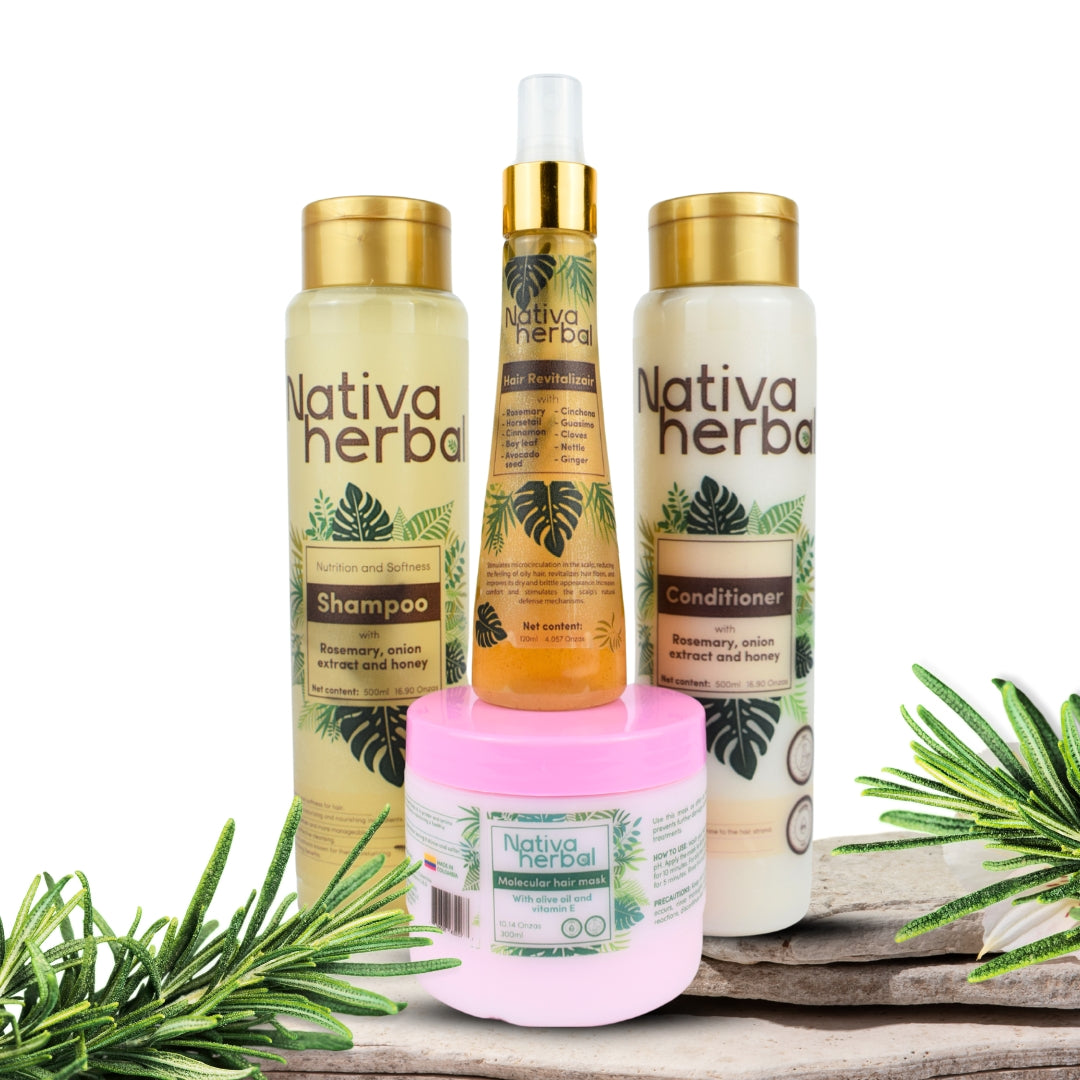 Nativa Herbal Bundle Anti-Hair Loss and Total Reconstruction