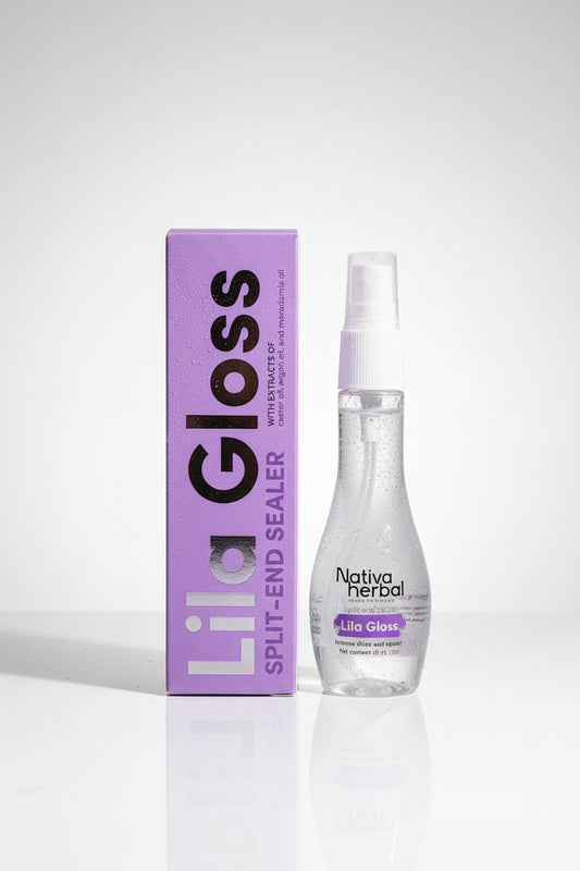 Nativa Herbal Lila Gloss Hair end sealer with castor oil x 60ml