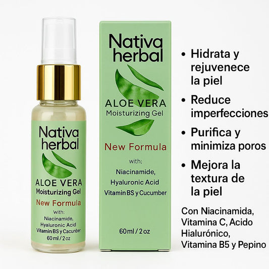 Nativa Herbal Aloe Vera Gel with hyaluronic acid
