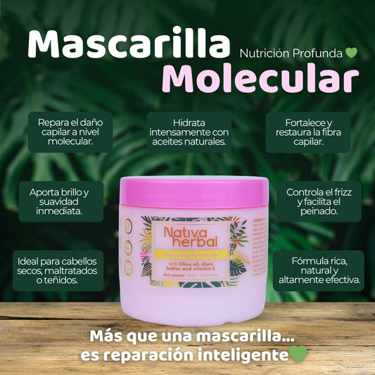 Nativa Herbal Molecular Mask for Hair repair