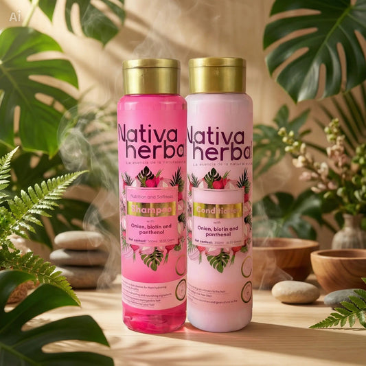 Onion Shampoo for Hair Growth with Biotin & Panthenol – Conditioner Set 18.5 Fl Oz / 550 ml – Natural Hair Thickening & Anti-Frizz Formula for Strong, Healthy Hair