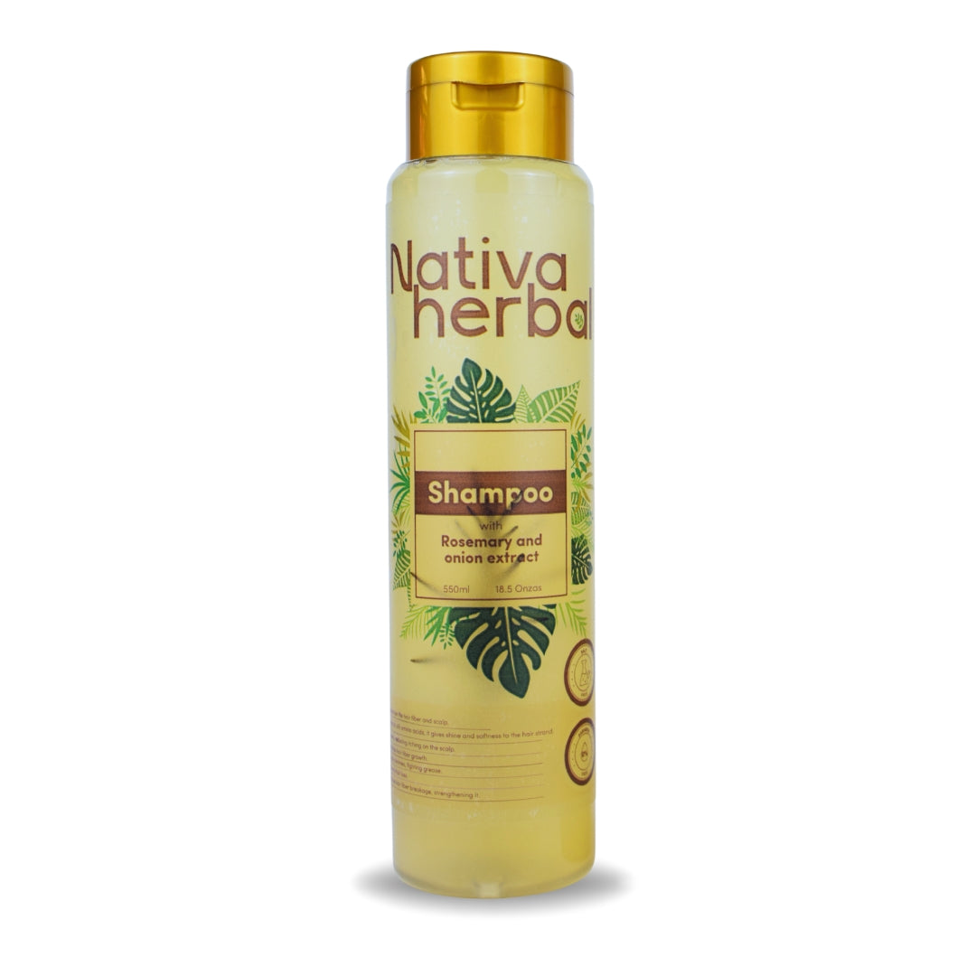NATIVA HERBAL ONION , ROSEMARY SHAMPOO 550 ML. - NATIVA HERBAL