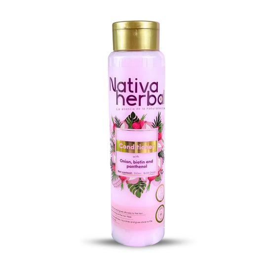 Nativa Herbal Onion, Biotin Conditioner x 550ml
