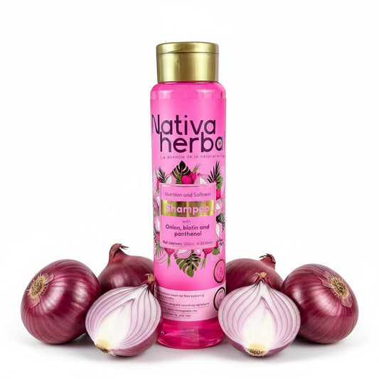 Nativa Herbal Onion Shampoo with Biotin and Panthenol  x 550ml