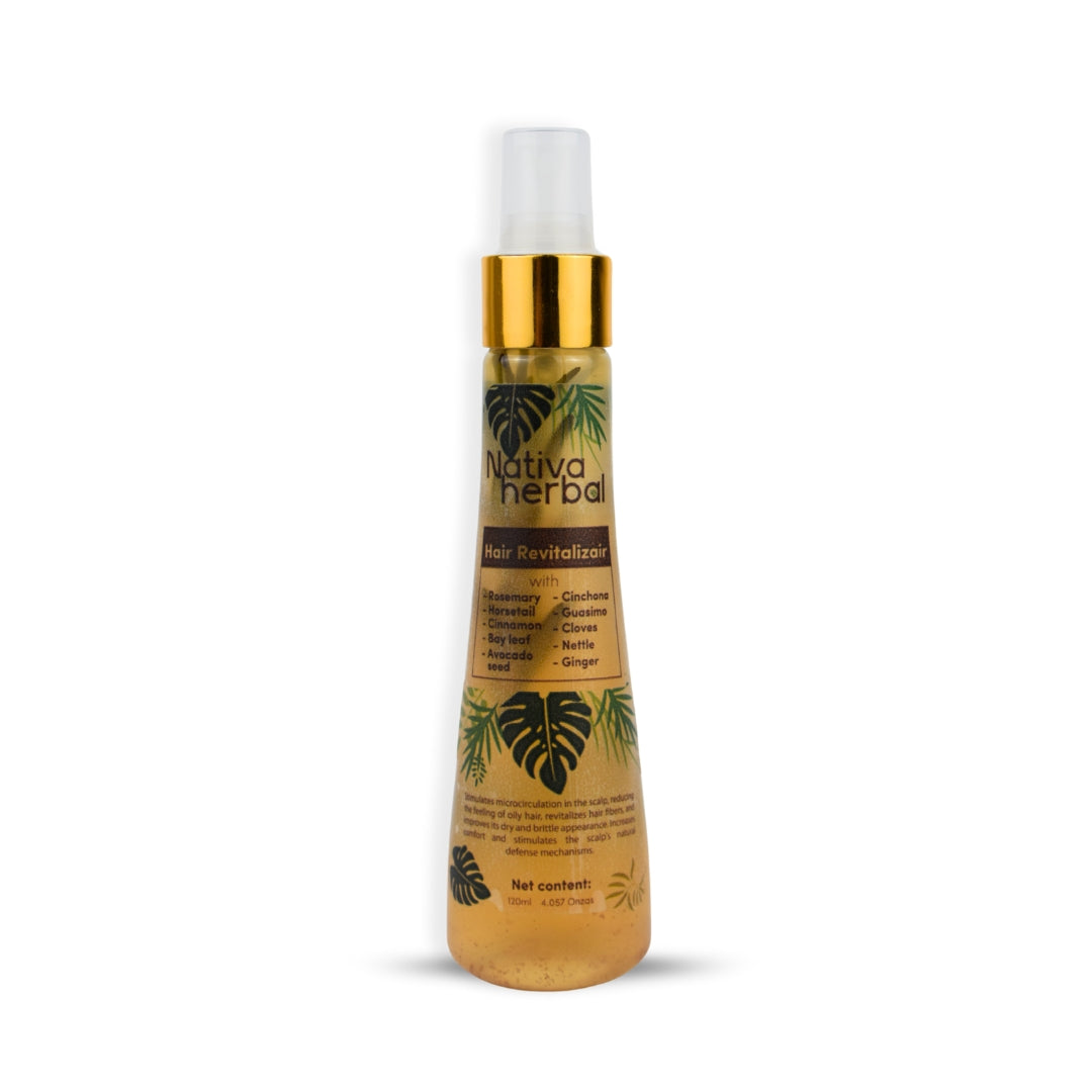 Nativa Herbal Hair Tonic Treatment for Hair Loss with Rosemary, Cinchona, Ginger  Haircare