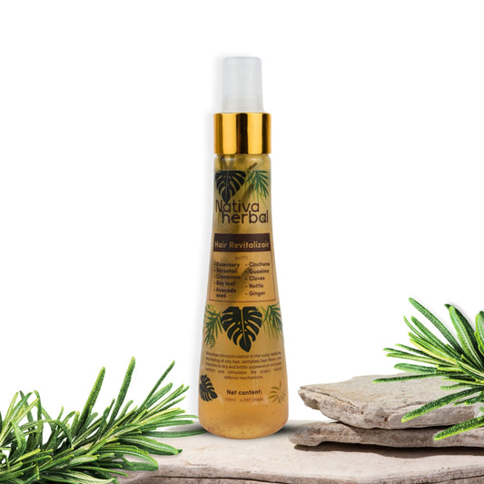 Nativa Herbal Hair Tonic Treatment for Hair Loss with Rosemary, Cinchona, Ginger  Haircare