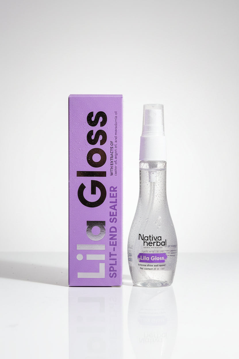 Nativa Herbal Lila Gloss Hair end sealer with castor oil x 60ml
