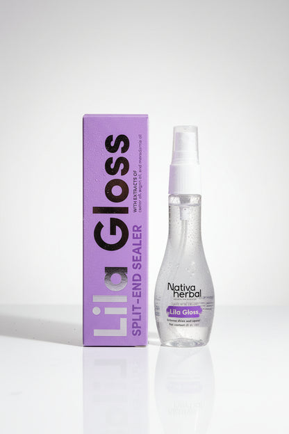 Nativa Herbal Lila Gloss Hair end sealer with castor oil x 60ml