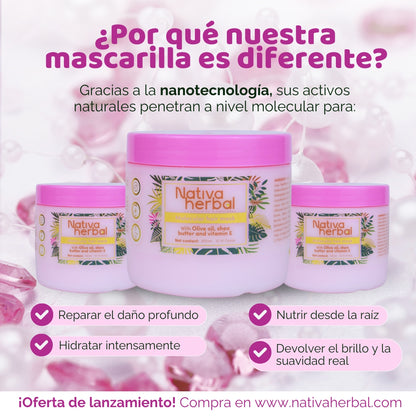 Nativa Herbal Molecular Mask for Hair repair