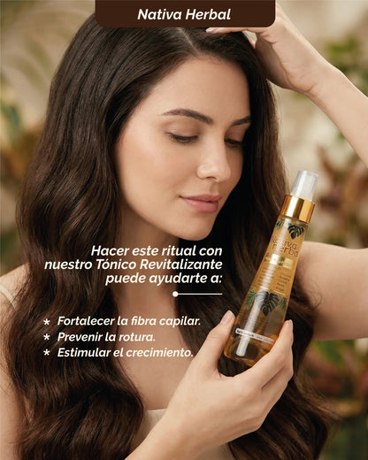 Nativa Herbal Hair Tonic Treatment for Hair Loss with Rosemary, Cinchona, Ginger  Haircare