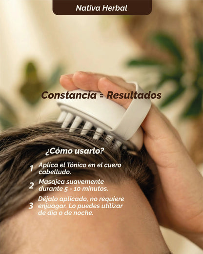 Nativa Herbal Hair Tonic Treatment for Hair Loss with Rosemary, Cinchona, Ginger  Haircare
