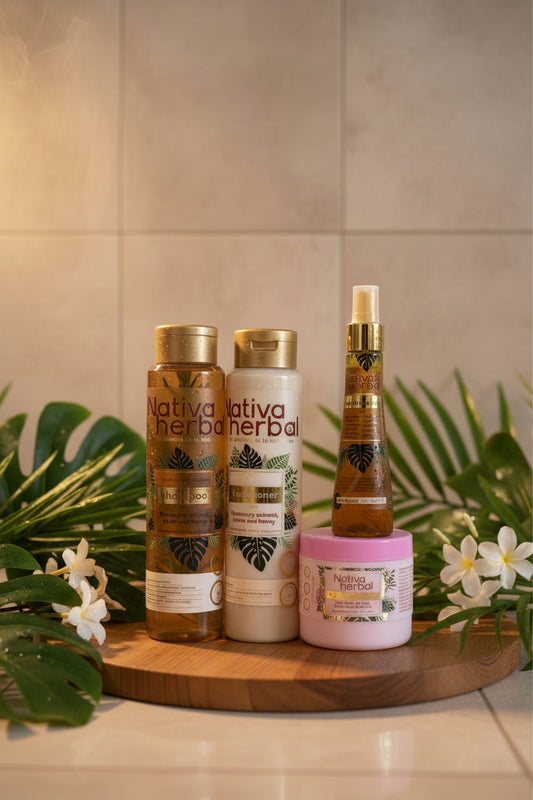 Nativa Herbal Bundle Anti-Hair Loss and Total Reconstruction