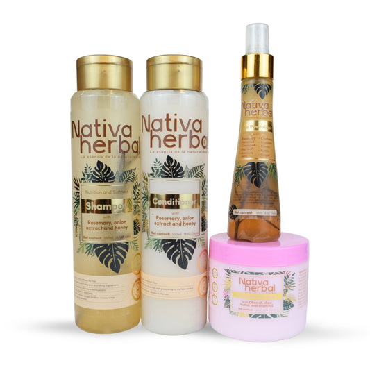 Nativa Herbal Bundle Anti-Hair Loss and Total Reconstruction